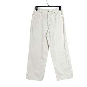 Universal Thread Womens Baggy Wide Leg Jeans Size 8 Grunge Y2K Festival Ivory